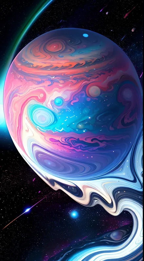 cosmic,, space, amazing, breath taking, dream like, colorful,abstract, energetic, contrast, jupiter, mysterious