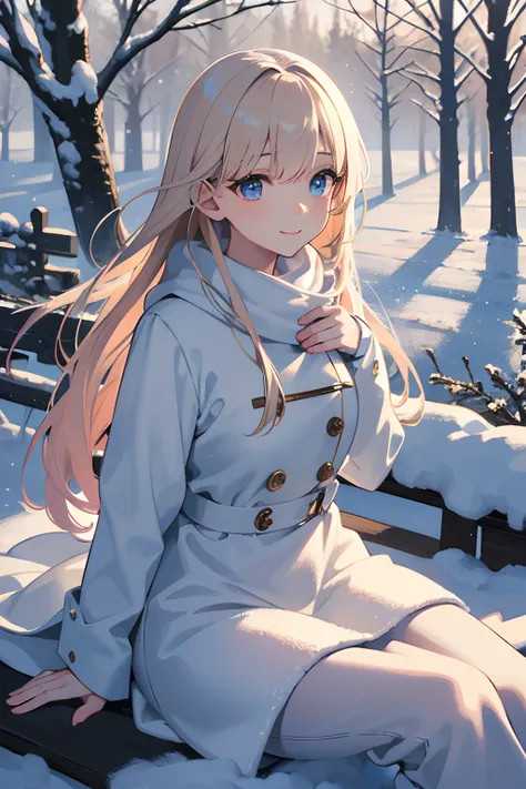 (best quality,highres),beautiful young woman,snow-covered countryside,winter scene,winter coat,long coat,beautiful winter boots,gloves,nudist,happy,natural beauty,long blonde hair,sparkling blue eyes,detailed facial features,rosy cheeks,warm smile,icy brea...