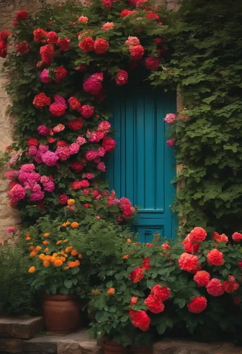 Flowers all over the wall