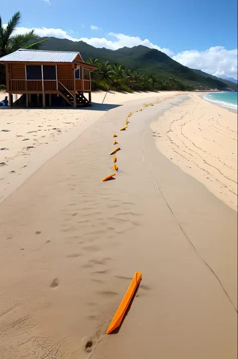 Imagem de uma sereia limpando a praia escritos dizendo limpeza de praia 12/11 a.m. from 2 p.m. to 6 p.m. information 21.98551-7198 na praia do Sargi (Rubãos Hut)