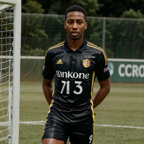 Brandon Scott in wet soccer kit