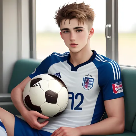 young attractive british man who is a soccer player