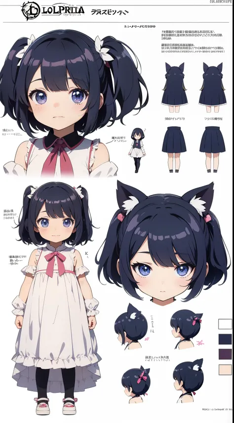 loli loli pronografia, anime character reference sheet