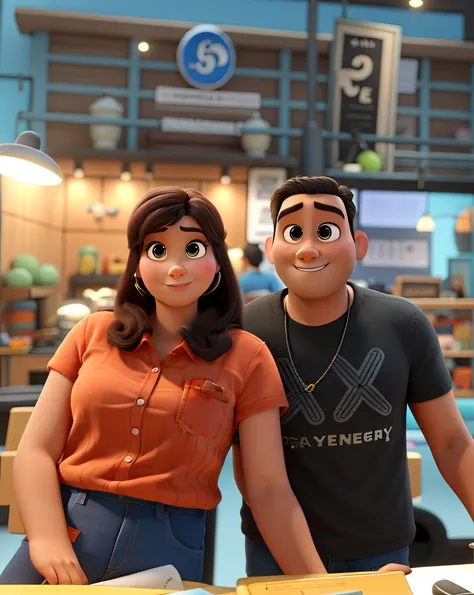 Estilo Pixar, alta qualidade