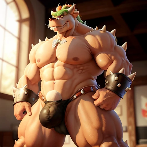 Bowser showing off his huge