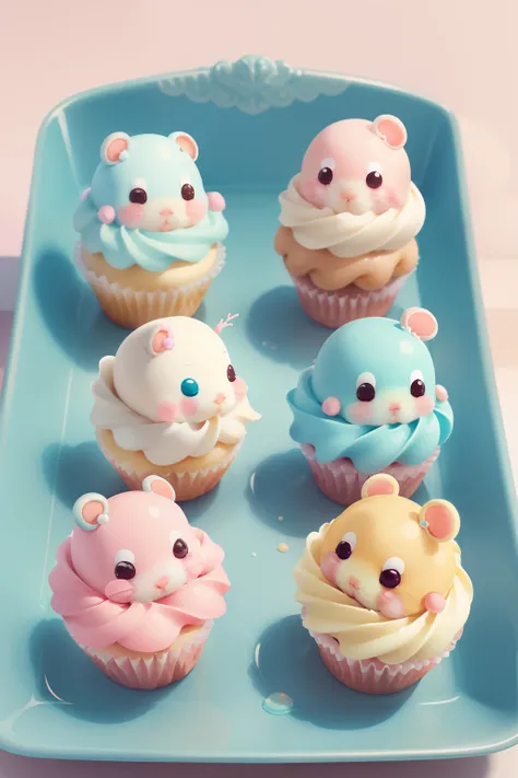 sweet treat   ,  delicious, SemlaStyle, 
  kawaiitech, pastel colors, kawaii, cute colors, hamster