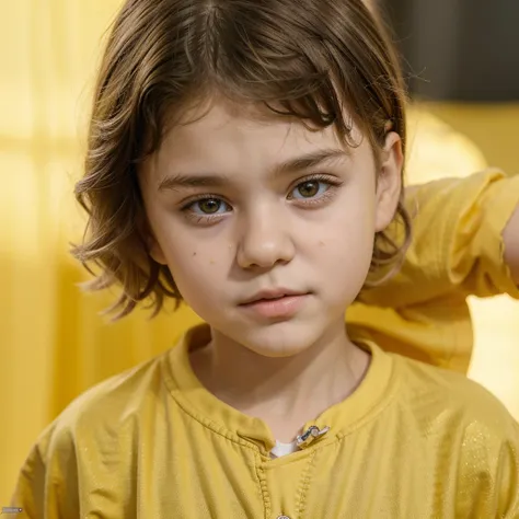 Russian child , Appearance of a seven-year-old boy , olhos claros , cabelo amarelo claro , rosto alegre , Justin Bieber Kid Style Appearance, 8k Full HD