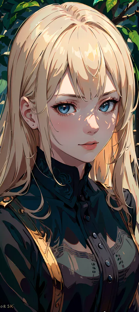 masterpiece,best quality,ultra-detailed,8K,detailed light,detailed shadow,RAW, (detailed skin),(realistic:1.2),
1 russian girl,face,18 year old,blonde hair,long hair, grean eyes, nature in background.