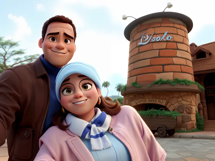 Casal estilo Disney pixar, alta qualidade, melhor qualidade