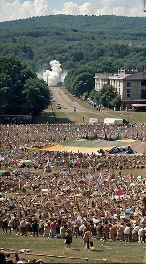 Woodstock became the scene of the counterculture, with music that would be the anthem of a generation.