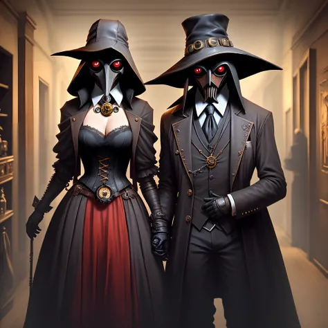 Plague doctor steampunk evil