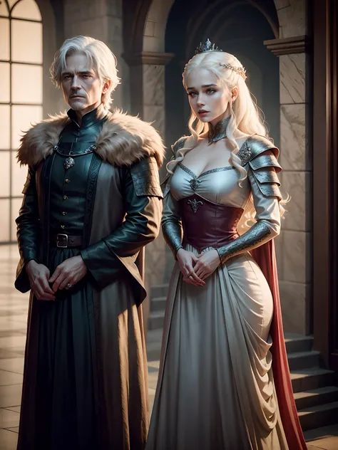 dragon and a pretty queen, game of thrones inspired movie, mature woman, pretty woman