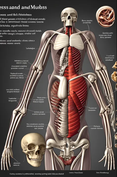 Bones and muscles for background for anatomy class power point presentation