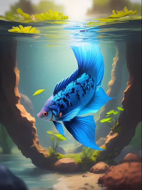 Wild betta fish