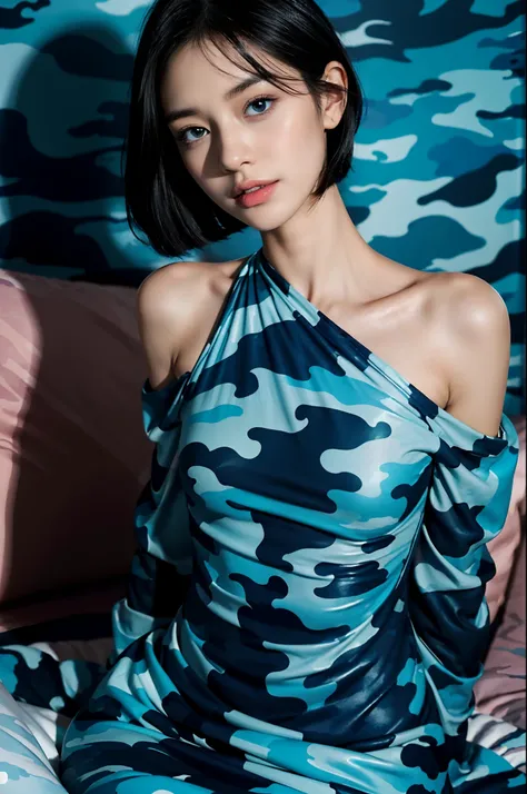 (shoulder-length straight black bob hair:1),（Extremely meticulous CG),(((8k))),wallpaper，（Extremely refined and beautiful），（Masterpiece:2.0），（best qualtiy:2.0），（Ultra High Resolution:2.0），beautiful light up，Perfect lightning,realistic shaded，[A high resolu...