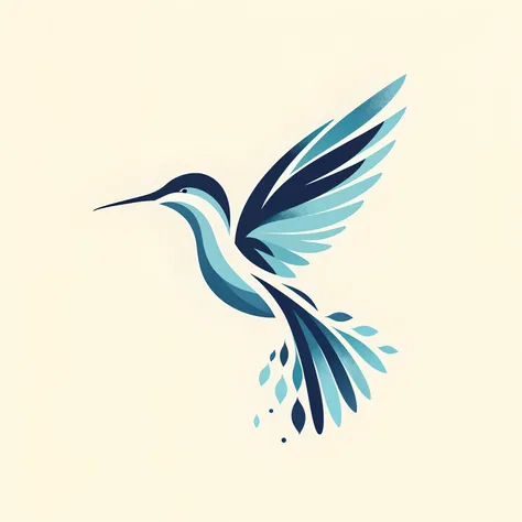 There is a bird that is flying in the air, pintura de um beija-flor, beija-flor, a surrealistic bird, O melhor no Adobe Stock, surrealistic bird, a beautiful artwork illustration, vetorizado, estilo de arte vetorial, simple and clean illustration, stylised...