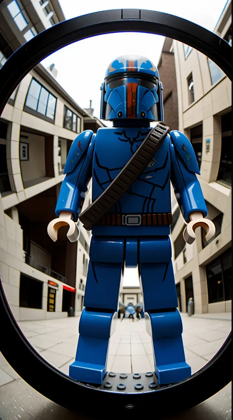 Jango fett Lego fisheye effect