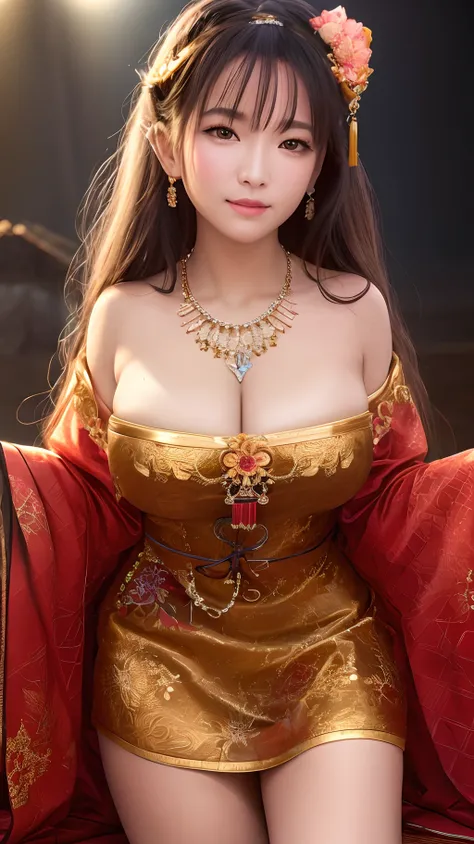 best quality, masterpiece, highres, 1girl,china dress,hair ornament,necklace, jewelry,Beautiful face,upon_body, tyndall effect,photorealistic, dark studio, rim lighting, two tone lighting,(high detailed skin:1.2), 8k uhd, dslr, soft lighting, high quality,...