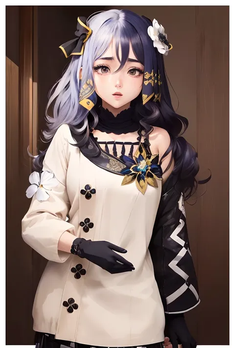 (uma menina com estilo anime, zesshi zetsumei:1.37),(best quality,alto),(detailed facial features,long eyelashes),(expressive an...