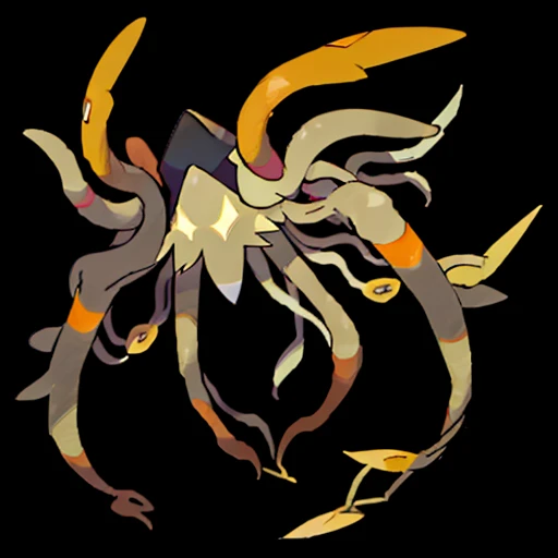 pkmn, black background, tentacles,