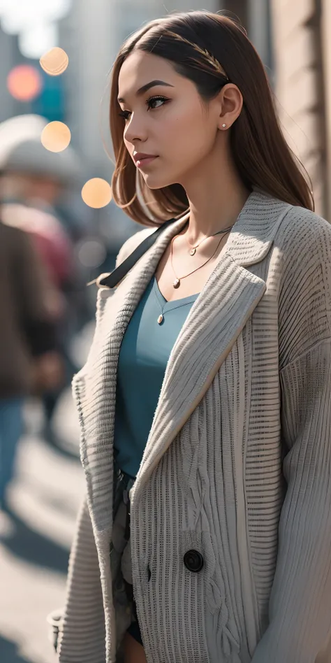 Prompt: street style photo of a woman, shot on sony a 7RIII, Sunlight --auto --s2