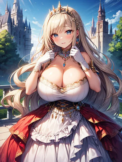 anime artstyle,Masterpiece,(Best Quality), (Super Detail),(Very Delicate and Beautiful),(Solo),((full body portrait)),full body,full body portrait,(detailed face and eyes),jewel-like beautiful eyes,((1 princess in a beautiful embroidery and jeweled rococo ...