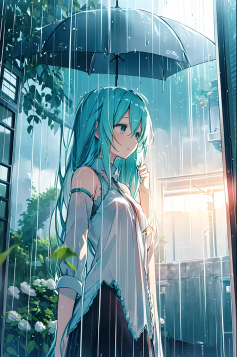 under the rain　sing as if screaming　hatsune miku
a song of sorrow and farewell　ingrained in the heart
chasing your dreams　it pus...