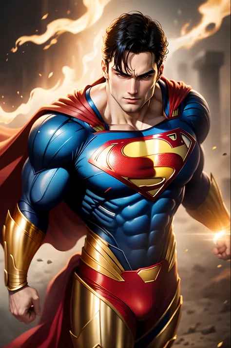 Superman with gold armour