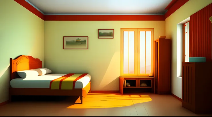 cartoon house room interior, poor house room interior, room , bad condition room interior, a Indian room a small room, Indian room interior bright white lighting