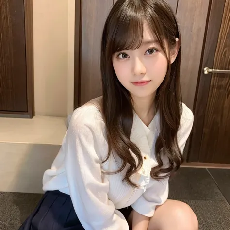 (Best Quality,4K,8K,hight resolution,masutepiece:1.2),Ultra-detailed,(Realistic,Photorealistic,Photorealsitic:1.37),cute-style,skirt by the,Dribbling High Detail 8K,Studio Lighting - V 6, Real life girls, portrait of a japanese teen, Bend both knees, Open ...