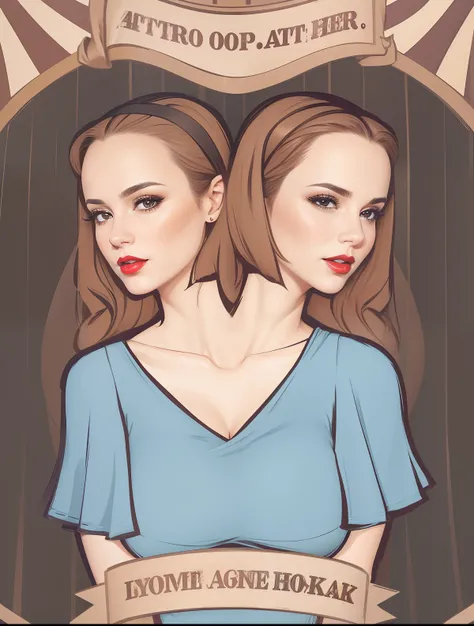 2 heads,Portrait of a 40-year-old woman with brown hair, a captivating gaze, Brown eyes, Wrinkles on her face, Black pantyhose,She wears very sexy lingerie that reveals her big sagging breasts, Light makeup and red lips. 32K