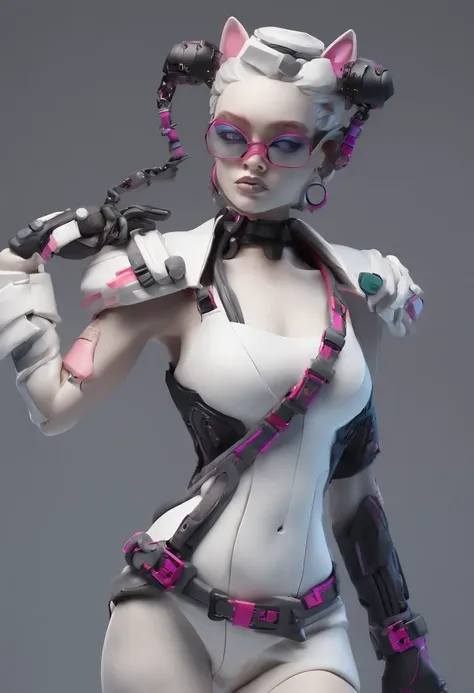 cyberpunk badass, view from behind, plumb ass, thick thighs, thin waist, hourglass figure, extremely detailed face and eyes, high contrast lighting, skimpy clothing, dynamic shadows, absurdes, 4k