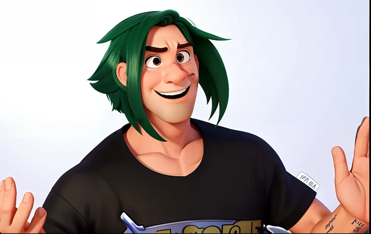 um homem estilo disney pixar , alta qualidade, melhor qualidade