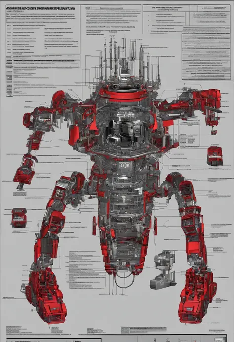 Exploded view modelled after a Volkswagen Jetta 2016 in red