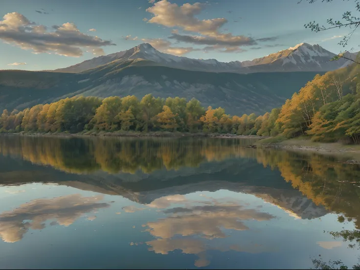 landscape, lake, water, nature, sky, reflection, mountain, tree, autumn, forest, clouds, river, sunset, summer, trees, mountains, cloud, sun, green, travel, sunrise, view, blue, scenery, park