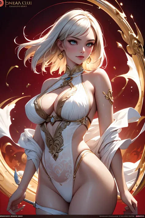 Goddess Maiden, Gorgeous, Splashing, loimu, Flowing pen and ink,Kara Pol Tom Bagshaw Art Station,, goddess of the moon, Full body figure, scornful look, 详细的脸, (barechested: 1.4), (Transparent lingerie: 1.3), Gold decoration, Plain black background,See beau...