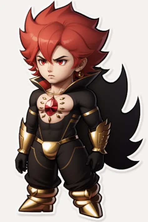 chibi,full body,standing,karna,