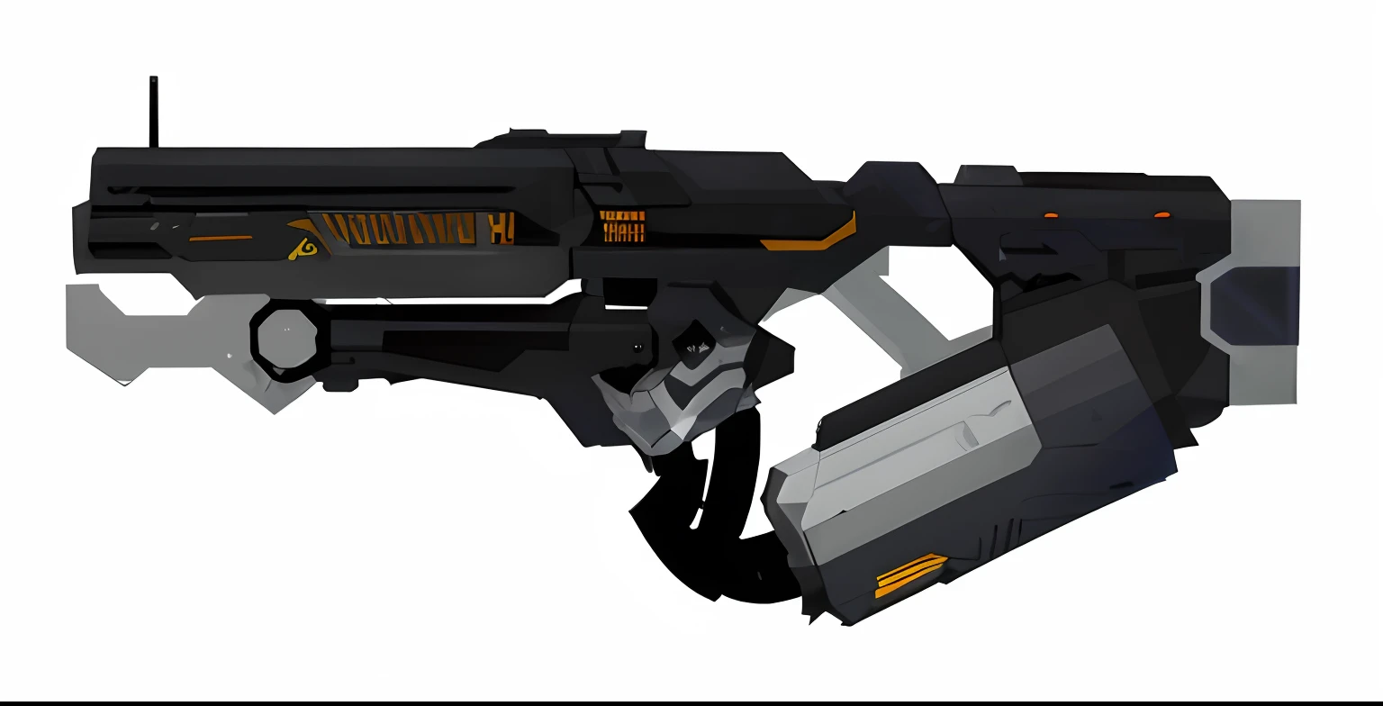 A close-up of a gun，There is a bullet on it, futuristic weapon shotgun, futuristic assault rifle, gauss rifle, laser rifles, laser rifles, pulse rifle, energy rifle, futuristic gun, With a sci-fi rifle, corner assault rifle, sci - fi weapon, pulse rifle, a...