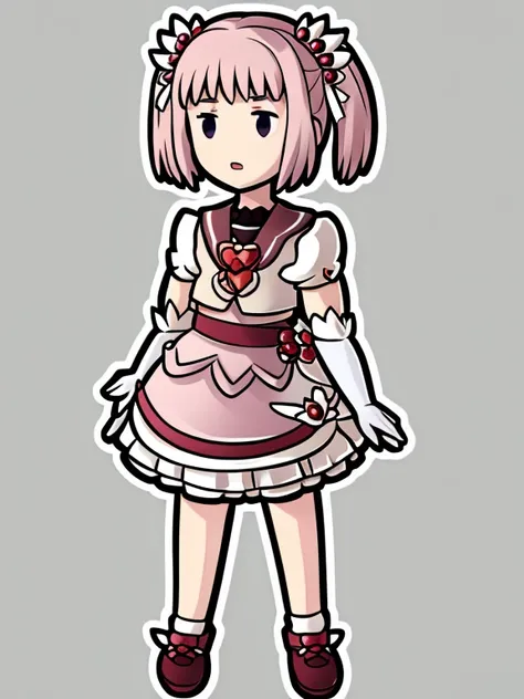 chibi,full body,standing, mamika