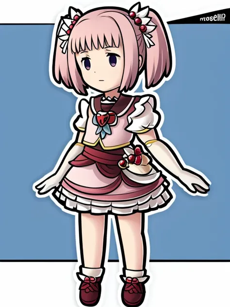 chibi,full body,standing, mamika