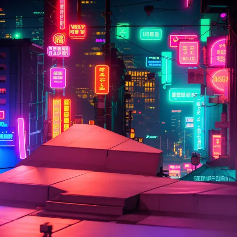 The streets of Neon City are full of neon signs and buildings, dreamy colorful cyberpunk colors, detailed neon cyberpunk city, cyberpunk vibrant colors, cyberpunk dreamscape, cyberpunk neon lights, Cyberpunk Street, Cyberpunk lights, cyberpunk atmosphere, ...