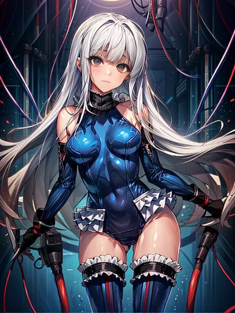 1girl in, ( (digital) ( (Inside a futuristic research facility:1.2), medium breasts, (fril swimsuit, thighs thighs thighs thighs, Detached sleeves)) , Best Quality, marierose,、Hypnorola
Eyes in the sky、1girl in,Emotionless facial expressions,,(Multiple cab...