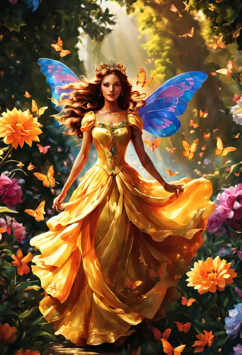 (best quality,4k,8k,highres,masterpiece:1.2),ultra-detailed,
beautiful queen,long, vibrant, colorful wings,butterflies, majestic...