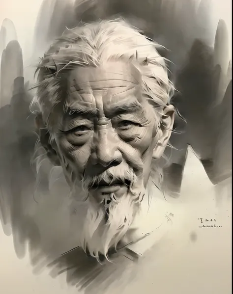 (A high resolution,Best quality,Realistic),(Portrait,Character) s (Chinese old man:1.1),(Side view:1.1), Around (70 years old:1.1). The man has (Wrinkles:1.2) On his face, Show the mark of a better life. his (Expressive eyes),(Wise eyes:1.1) Show the depth...