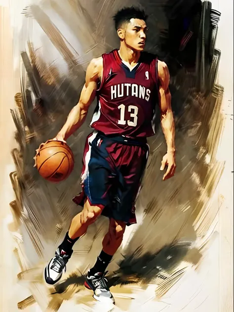 Homem Basketball player face, style greg rutkowski realist, style anime, Japanese 17 years