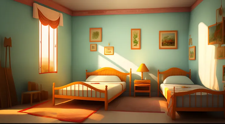 cartoon house room interior, poor house room interior, room , bad condition room interior, a Indian room a small room, Indian room interior bright white lighting