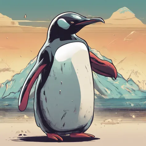 Imagine an animated avatar featuring a quirky and unique character – the Nuke Penguin. Envision a penguin with a distinct personality, dressed in futuristic, radiation-resistant gear with a touch of playful and explosive elements.

Focus on micro-details, ...