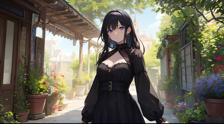 (best quality,4k,8k,highres,masterpiece:1.2),ultra-detailed,realistic,photorealistic:1.37,garota,anime,warrior,long black dress,magic sword,blue eyes,nighttime,moonlight,lush garden

Explanation:
- (best quality,4k,8k,highres,masterpiece:1.2): This sets th...