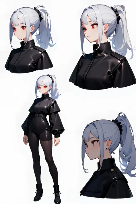 ((masterpiece)), (((bestquality))), (Character full body), (Very detailed), (((best quality, high quality))), ((((UHD, highres)))), (((multiple views))), (concept art), (character sheet), 1 girl, 1 girl, standing full-body, Clear facial features，Simple lin...