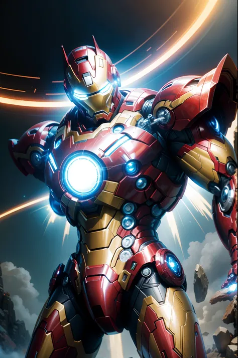 Como o ironman da Marvel, blindado cor branca completa